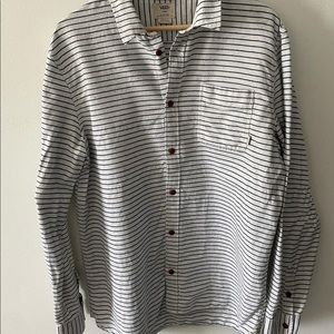 Mens Vans striped button up size large classic fit.